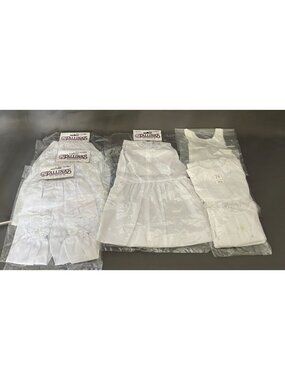 Tallinas Vintage White Doll Clothes Dresses & Undergarments Lot Lace Details